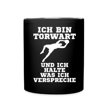 Gardien de but Football - Mug uni - noir - Devant