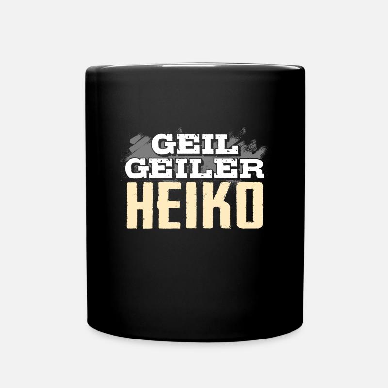 HEIKO - geil - Tasse einfarbig - Schwarz