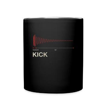 Kick Drum - DAW Producer Transient & Tail - Mug uni - noir - Devant