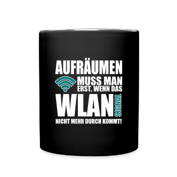 WIRELESS INTERNET ACCESS - Full Colour Mug - black - Front