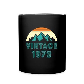 1972 Vintage - Mug uni - noir - Devant