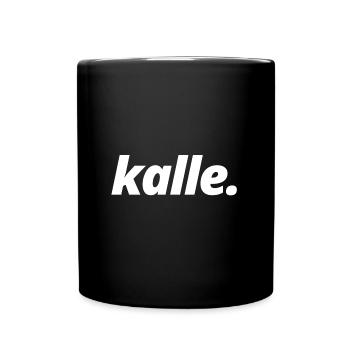 T-shirt Kalle Grabowski, idée cadeau amusant, blanc - Mug uni - noir - Devant