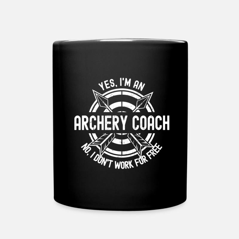 Tir à l’arc Flèche Tir à l’arc Tir à l’arc - Mug uni - noir