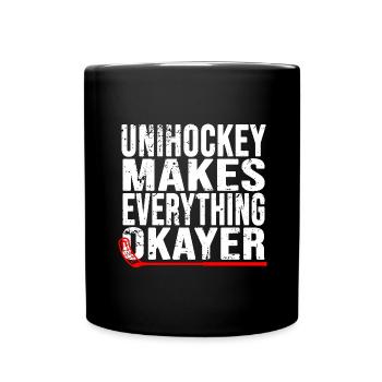 floorball floorball coach floorball-citations - Mug uni - noir - Devant