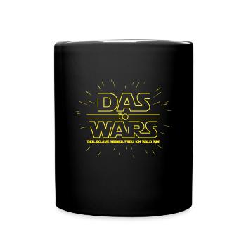 JGA Junggesellenabschied Das wars Bräutigam Mann - Tasse einfarbig - Schwarz - Vorne