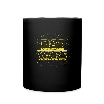 Graduation 2022 Das wars Schule Abitur Studium - Full Colour Mug - black - Front