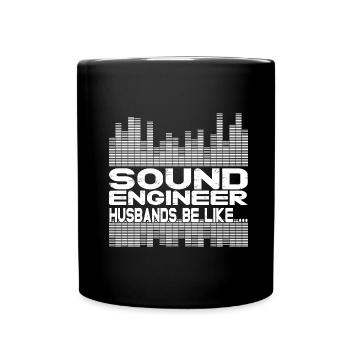 Tontechniker Sound Audio Engineer - Tasse einfarbig - Schwarz - Vorne