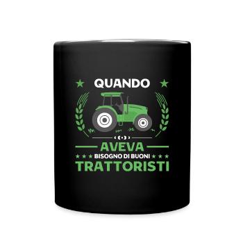 Agricoltura Buoni Trattoristi Trattore - Tasse einfarbig - Schwarz - Vorne
