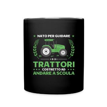 Agricoltura Nato Per Guidare Trattori Trattore - Tasse einfarbig - Schwarz - Vorne