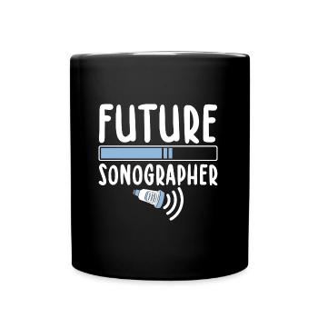Sonograf - Tasse einfarbig - Schwarz - Vorne