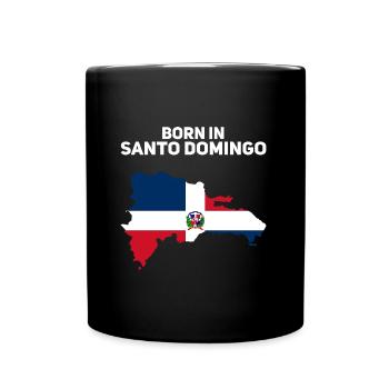 Dominikanische Republik - Tasse einfarbig - Schwarz - Vorne