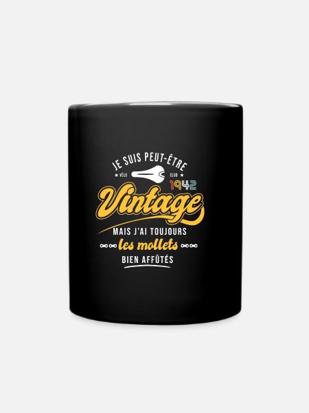 1942 vélo anniversaire velo cycliste sport - Mug uni - noir