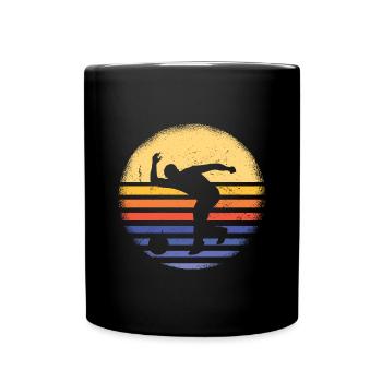 Sport Retro Sunset Bowling - Tasse einfarbig - Schwarz - Vorne