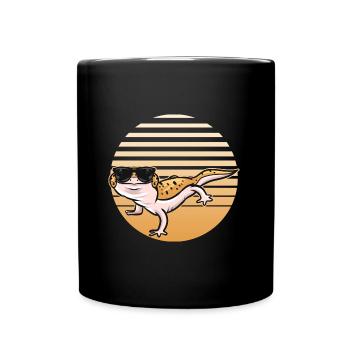 Amoureux du Gecko - Mug uni - noir - Devant