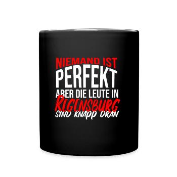 Regensburg Meine Stadt Bayern Regensburger - Tasse einfarbig - Schwarz - Vorne