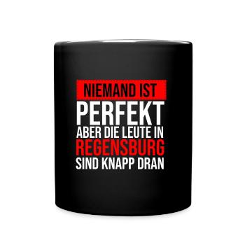 Regensburg Meine Stadt Bayern Regensburger - Tasse einfarbig - Schwarz - Vorne