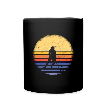 Sport Retro Sunset Floorball - Mug uni - noir - Devant