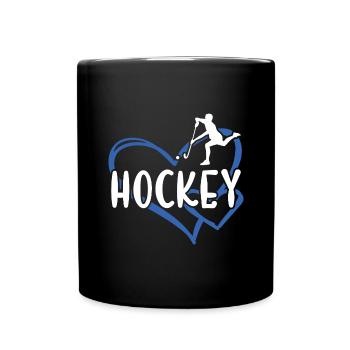 Sport Heart Hockey - Full Colour Mug - black - Front