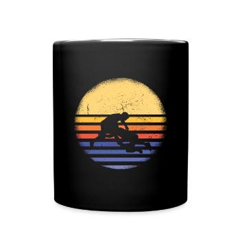 Sport Retro Sunset Kabaddi - Full Colour Mug - black - Front