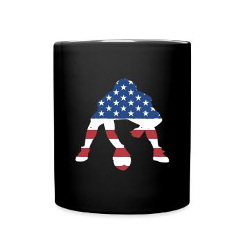 Sport Us Flag Flag Football - Full Colour Mug - black - Front
