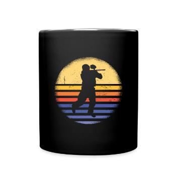 Sport Retro Sunset Paintball - Mug uni - noir - Devant
