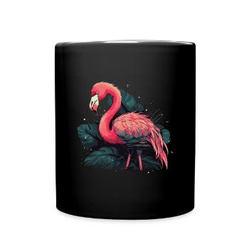Flamant rose Oiseaux Nature Animaux Nature Nature Tropical - Mug uni - noir - Devant