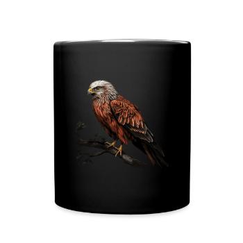 Oiseau de proie rouge de Milan - Mug uni - noir - Devant