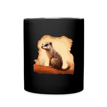 Baby Mongoose Mongoose - Full Colour Mug - black - Front