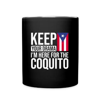 Puerto Rico Flagge | Puerto Ricaner Geschenkideen - Tasse einfarbig - Schwarz - Vorne