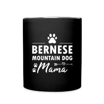 Bernese Mountain Dog Mama - Full Colour Mug - black - Front