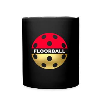 Floorball floorball ball Floorball player - Full Colour Mug - black - Front
