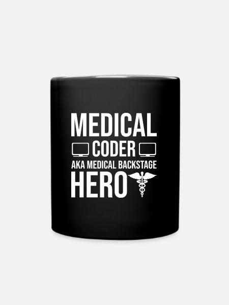 Klinischer Kodierer - Tasse einfarbig - Schwarz