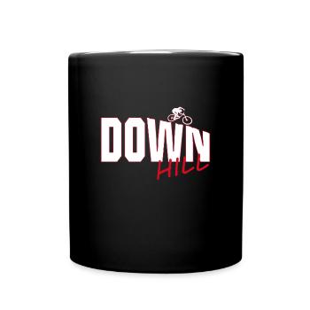 Downhill - Tasse einfarbig - Schwarz - Vorne