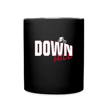 Downhill - Tasse einfarbig - Schwarz - Vorne