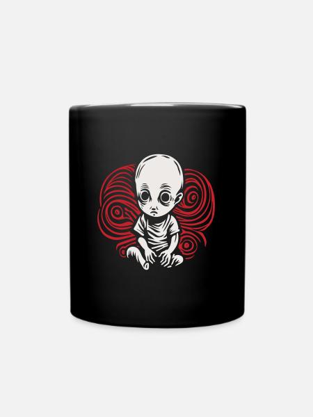 Seltsames Baby - Tasse einfarbig - Schwarz