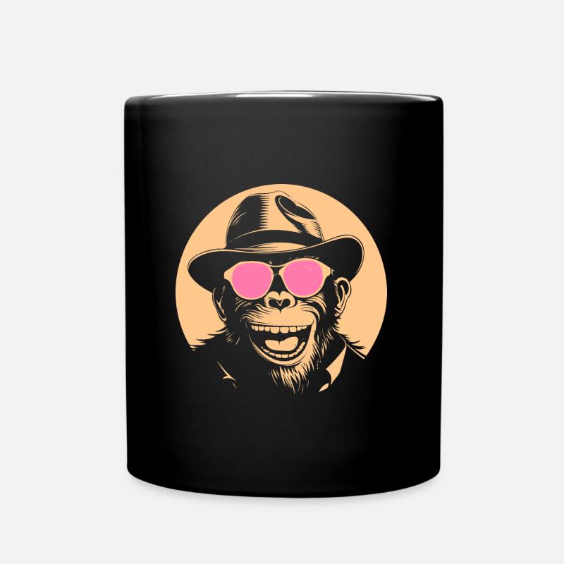 Ambiance de singe détendue - Mug uni - noir