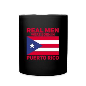 Puerto Rico Flagge | Puerto Ricaner Geschenkideen - Tasse einfarbig - Schwarz - Vorne