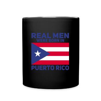 Puerto Rico Flagge | Puerto Ricaner Geschenkideen - Tasse einfarbig - Schwarz - Vorne