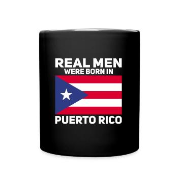 Puerto Rico Flagge | Puerto Ricaner Geschenkideen - Tasse einfarbig - Schwarz - Vorne