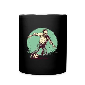 Joueur de football zombie - Mug uni - noir - Devant