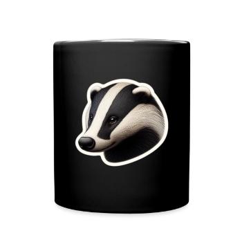 Dachs - Tasse einfarbig - Schwarz - Vorne