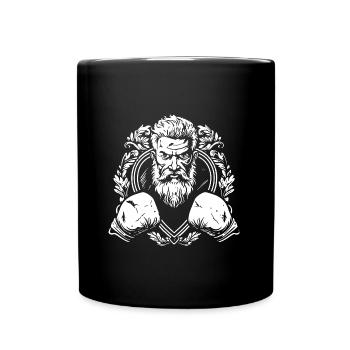 Fighter Boxer Boxing MMA - Full Colour Mug - black - Front