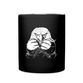 Eagle Boxer Martial Arts MMA - Full Colour Mug - black - Front