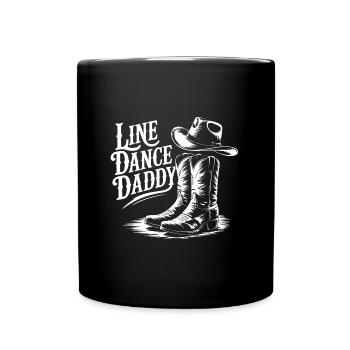 Danse en ligne Papa Mon papa danse Danse en ligne - Mug uni - noir - Devant