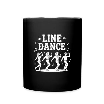 Line Dance mein Hobby - meine Passion - mein Ding - Tasse einfarbig - Schwarz - Vorne