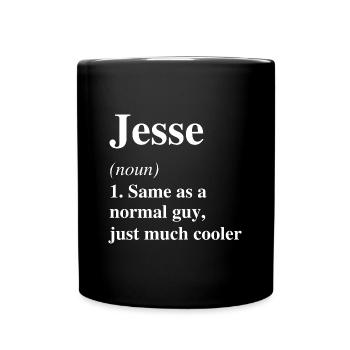 Jesse Definition Cooler Name Spruch Geschenk - Tasse einfarbig - Schwarz - Vorne