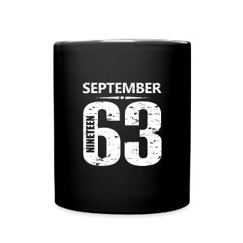 September 1963 Jersey Number - Full Colour Mug - black - Front