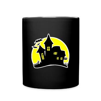 Halloween House Haunted House - Full Colour Mug - black - Front