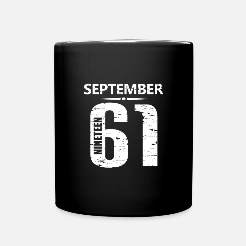 September 1961 Jersey Number - Full Colour Mug - black