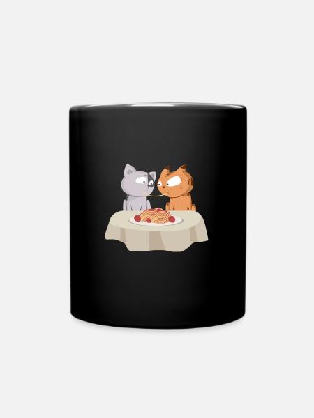 Chat Susie et les voyous Amour Saint Valentin - Mug uni - noir